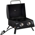 Barbecue a gas pieghevole regolabile nero