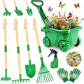 Set di attrezzi per bambini verde per spazi esterni