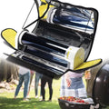 Fornelli pieghevole regolabile nero con design versatile