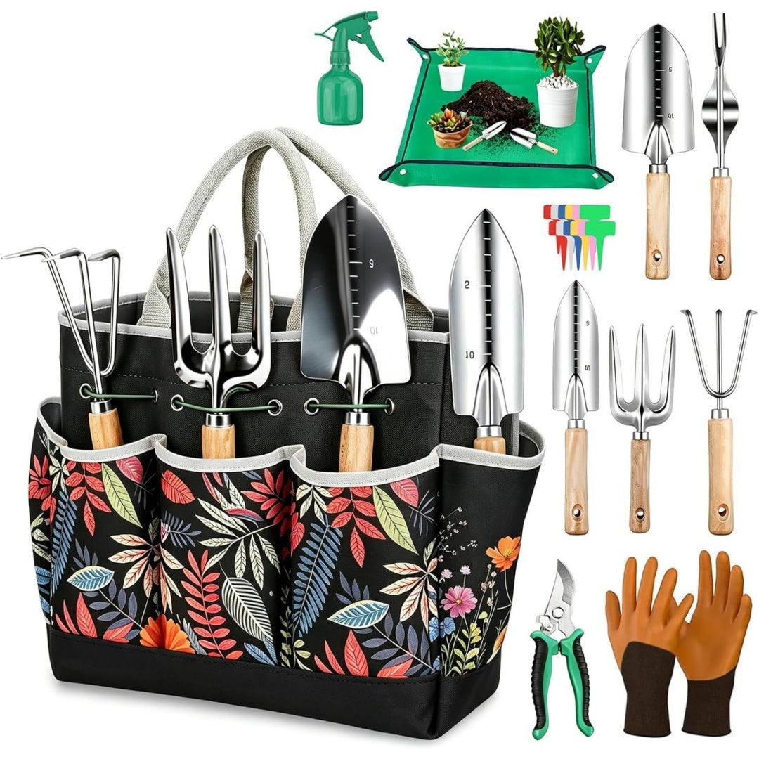 Set di accessori regolabile con struttura in acciaio nero