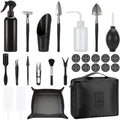 Set di accessori con struttura in acciaio nero per spazi esterni resistente all acqua struttura in acciaio