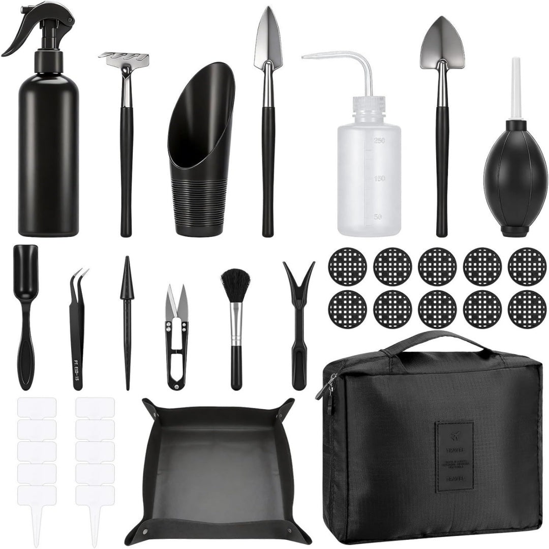 Set di accessori con struttura in acciaio nero per spazi esterni resistente all acqua struttura in acciaio