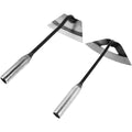 Zappe con struttura in acciaio argento per spazi esterni struttura in acciaio 32 x 14,7 x 7,5 cm