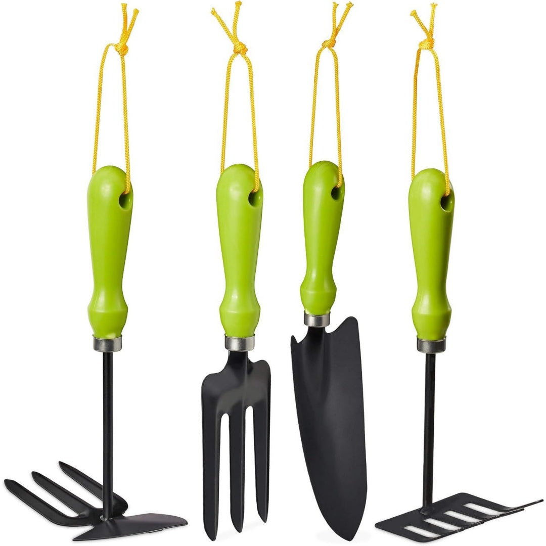 Set di attrezzi per bambini verde per spazi esterni 35 x 80 x 275 mm