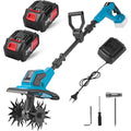Motozappe regolabile con struttura in acciaio nero con design versatile