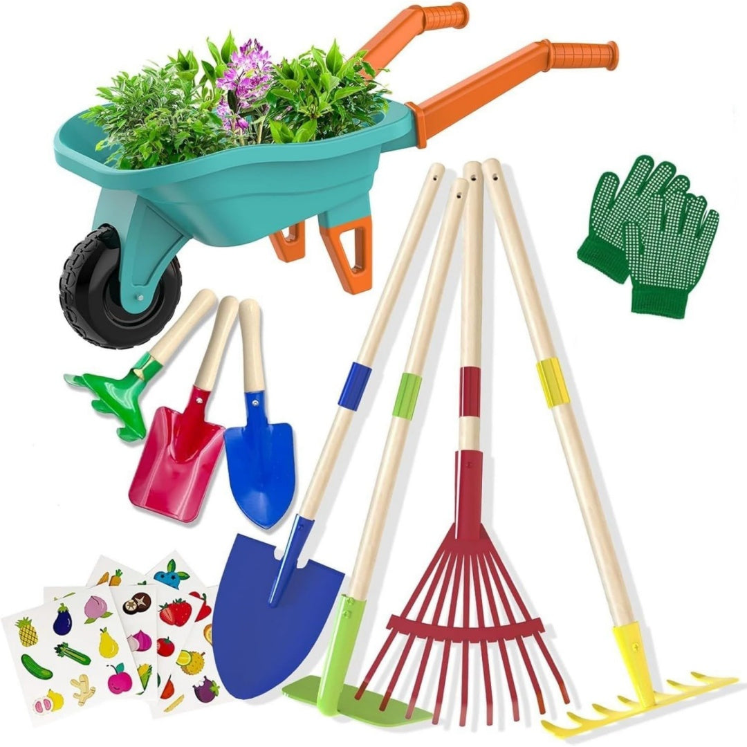 Set di attrezzi per bambini marrone naturale